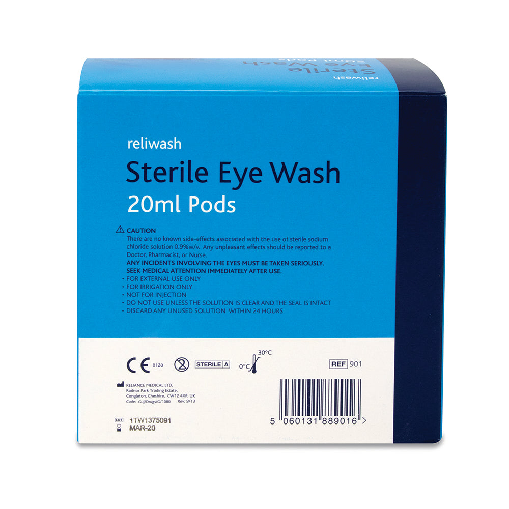 Reliwash - Saline Eye Wash - 20ml - G&M Medical Supply
