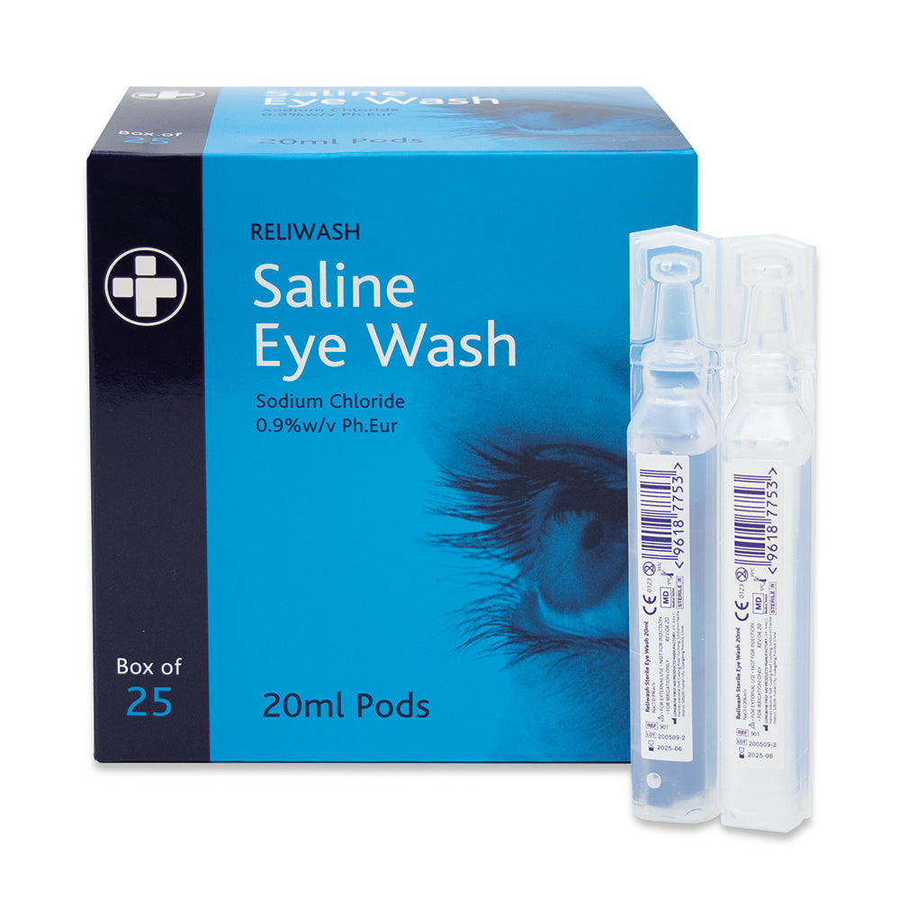Reliwash - Saline Eye Wash - 20ml - G&M Medical Supply