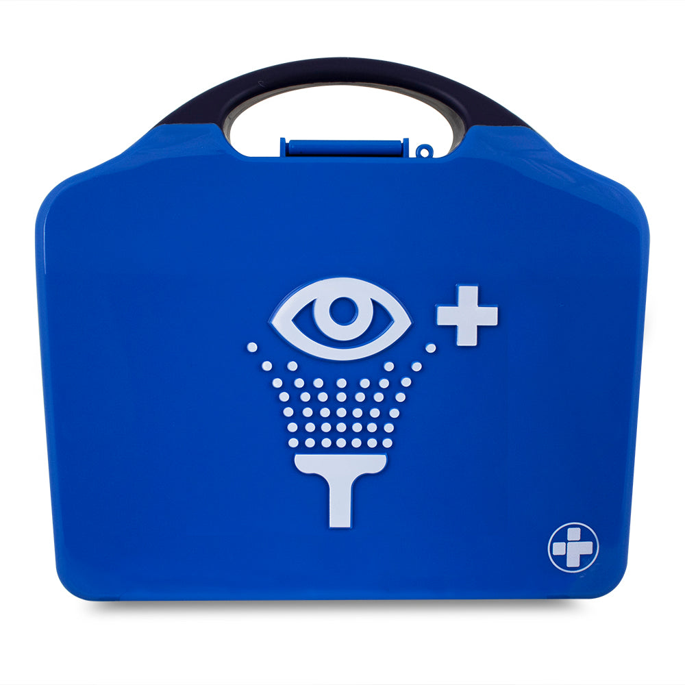 Eye Wash Station - Triple - Aura3 Box - Blue - G&M Medical Supply