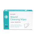 Reliwipe Saline Wound Cleansing Wipes - Box of 20 - G&M Medical Supply