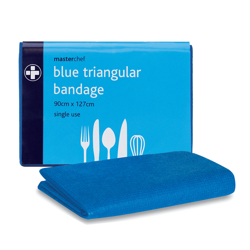 Masterchef Triangular Bandage - 90 x 127cm - Blue - G&M Medical Supply