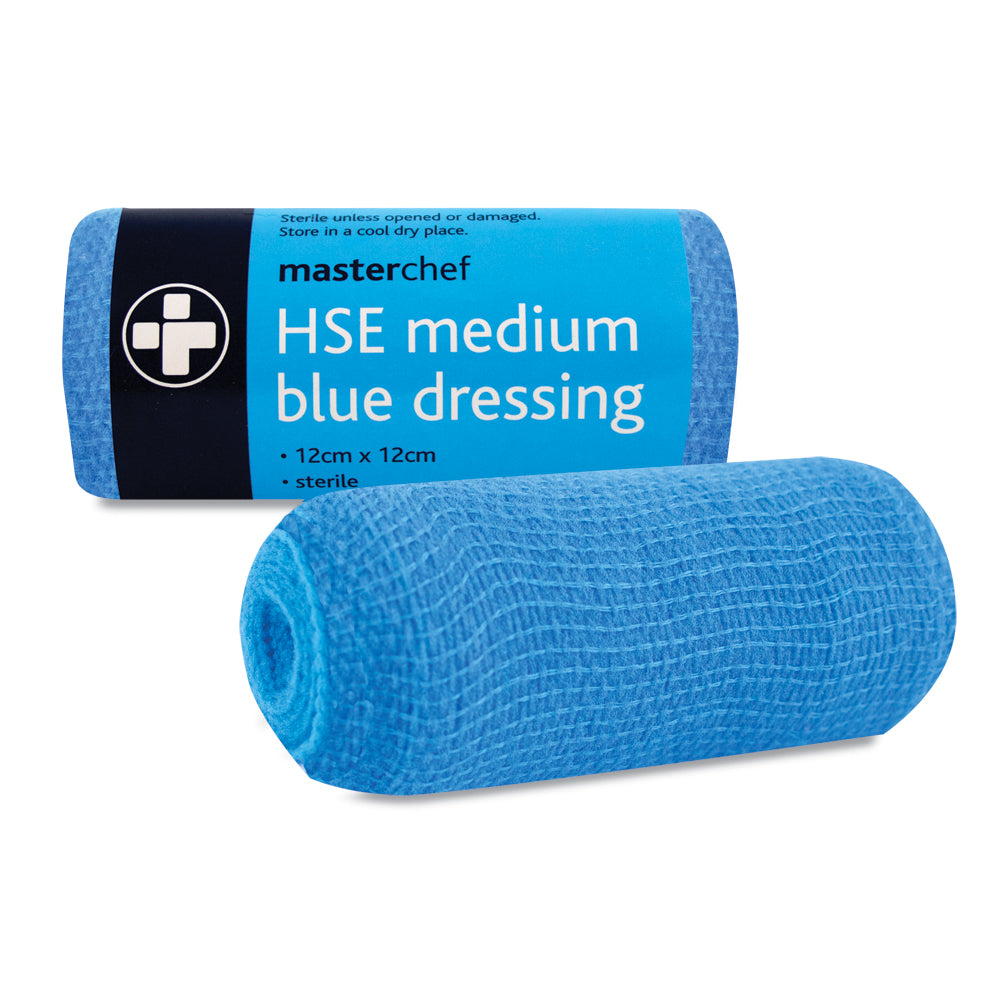 HSE Dressing - Medium 12cm x 12cm - Blue - G&M Medical Supply
