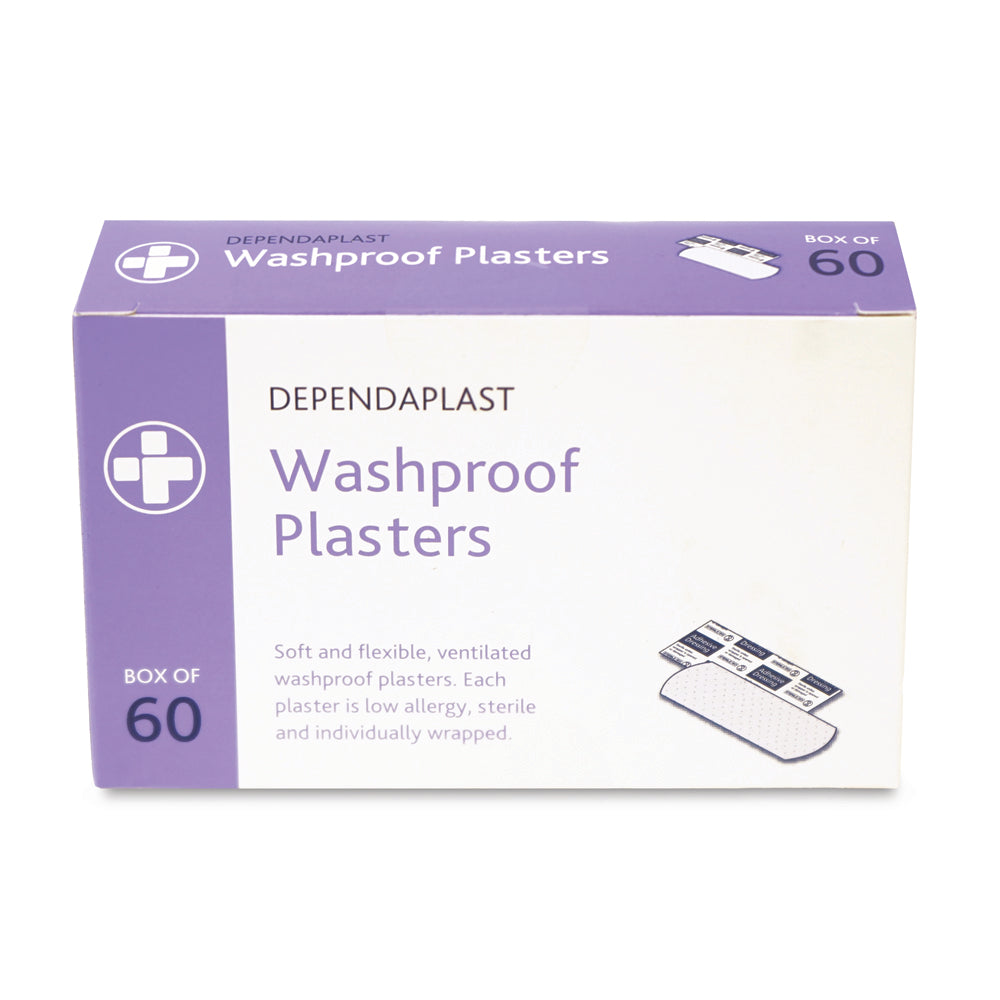 Dependaplast - Washproof Plasters - Assorted - Pale - Box of 60 - G&M Medical Supply