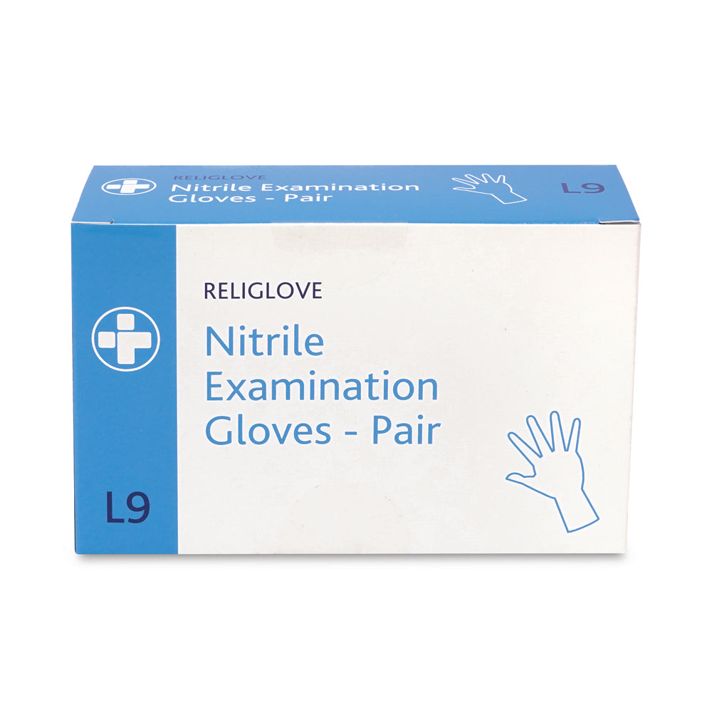 Religlove - Nitrile Examination Gloves - Large - 9 Pairs - G&M Medical Supply