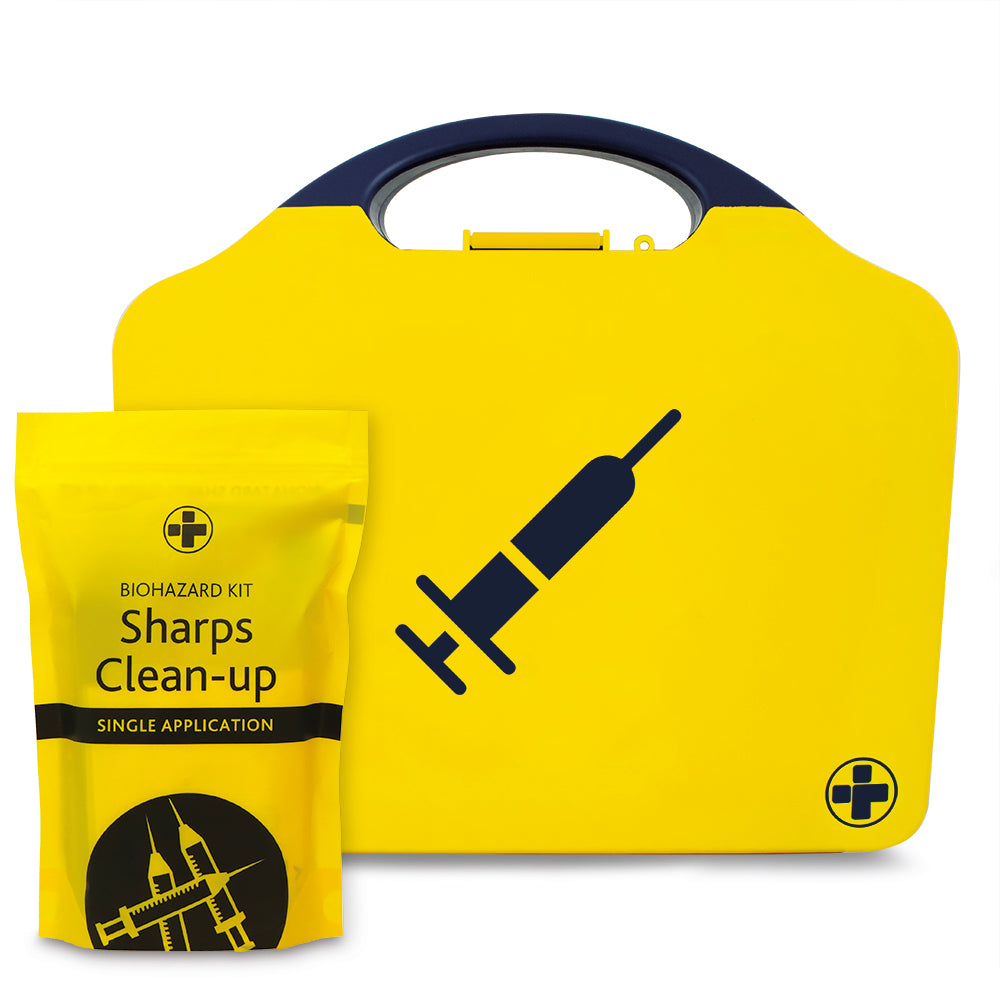 Biohazard Kit - Sharps - 5 Application - Aura3 Box - Large - Yellow - G&M Medical Supply