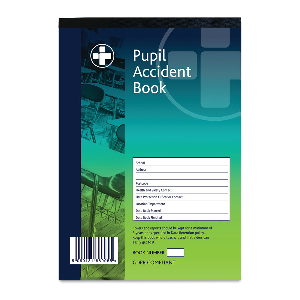 Pupil Accident Book - A5 - G&M Medical Supply