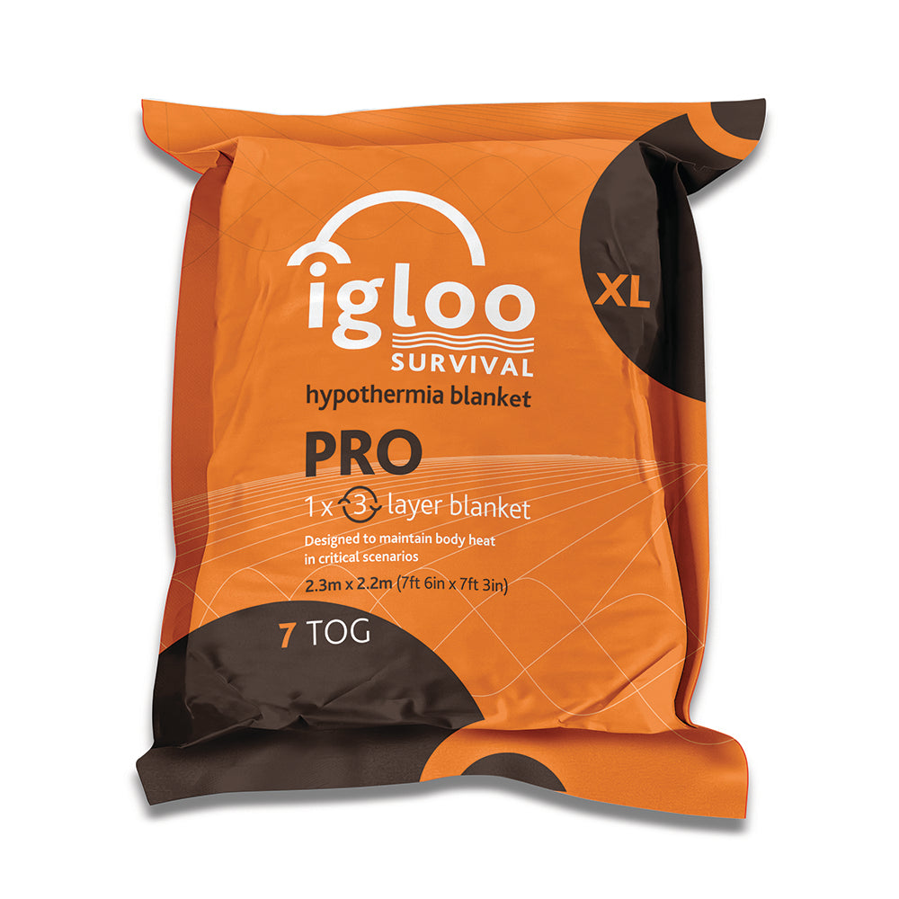 Igloo Pro Hypothermia Blanket - XLarge - Emergency Orange - G&M Medical Supply