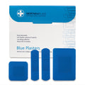 Dependaplast - Metal Detectable Washproof Plasters - Assorted - Blue - Box of 120 - G&M Medical Supply