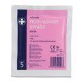 Reliswab Non-Woven Swabs - 4 Ply - 5cm x 5cm - Pack of 5 - G&M Medical Supply